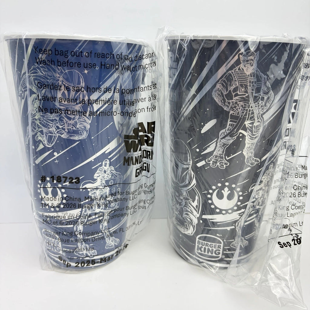 Burger King Star Wars The Mandalorian And Grogu, Complete Set 4 Cups 2026