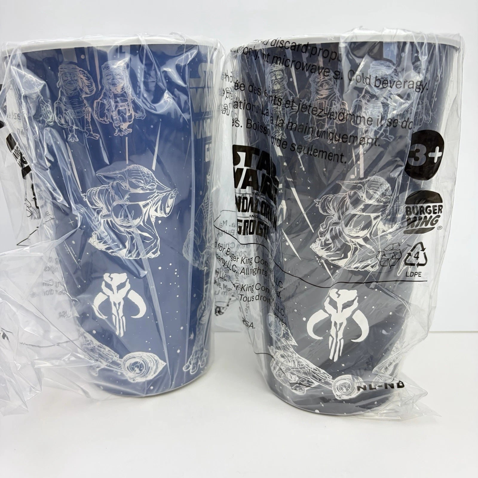 Burger King Star Wars The Mandalorian And Grogu, Complete Set 4 Cups 2026