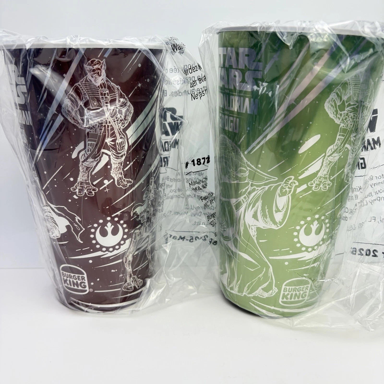 Burger King Star Wars The Mandalorian And Grogu, Complete Set 4 Cups 2026