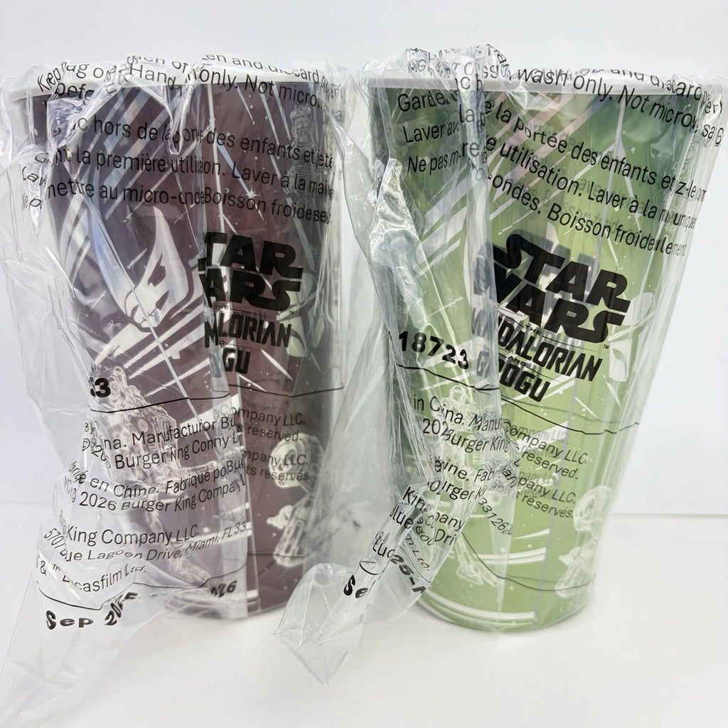 Burger King Star Wars The Mandalorian And Grogu, Complete Set 4 Cups 2026