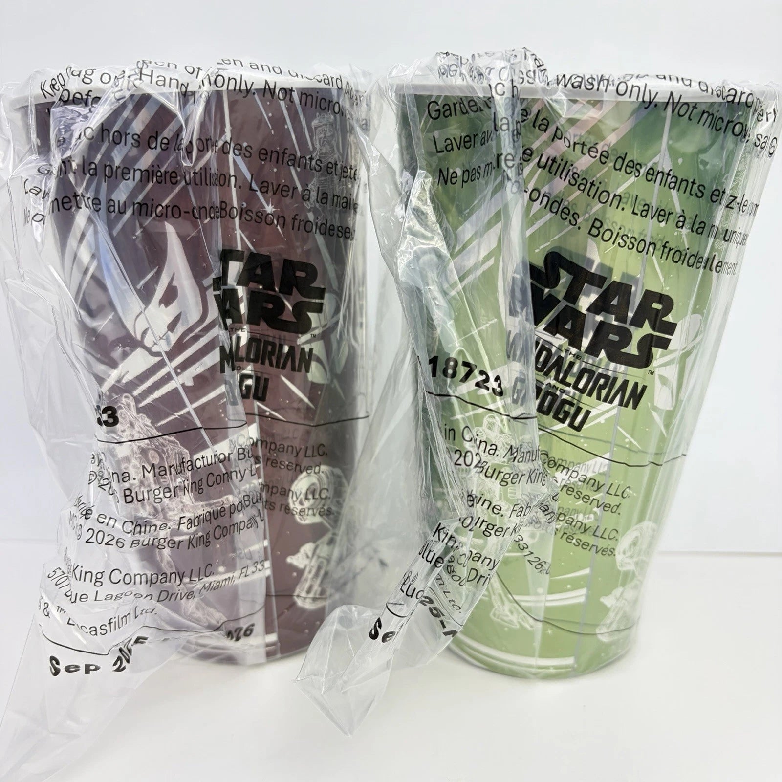 Burger King Star Wars The Mandalorian And Grogu, Complete Set 4 Cups 2026
